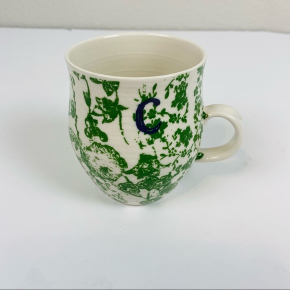 Anthropologie Other - Anthropologie Homegrown Monogram Floral C Mug